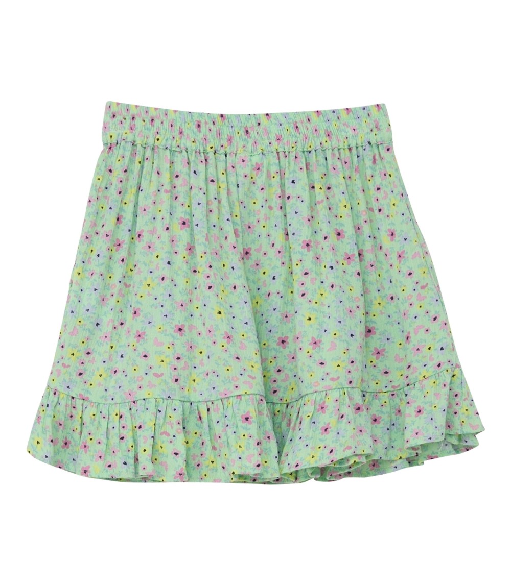 Krepp-Rock Blumen Volant