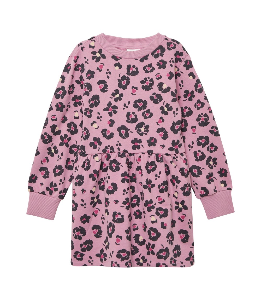 Sweatkleid langarm Leoprint