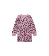 Sweatkleid langarm Leoprint