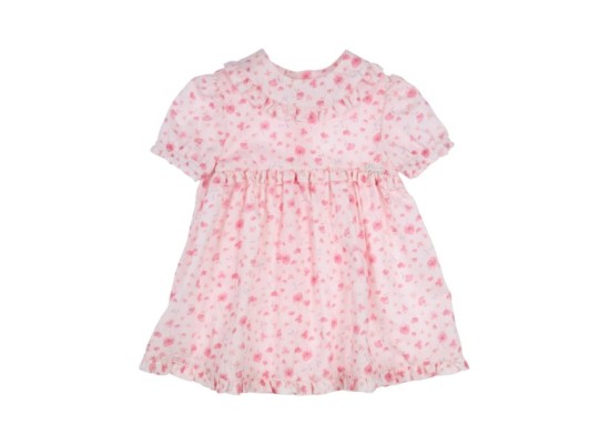 Kleid kurzarm Blumen Rüschen