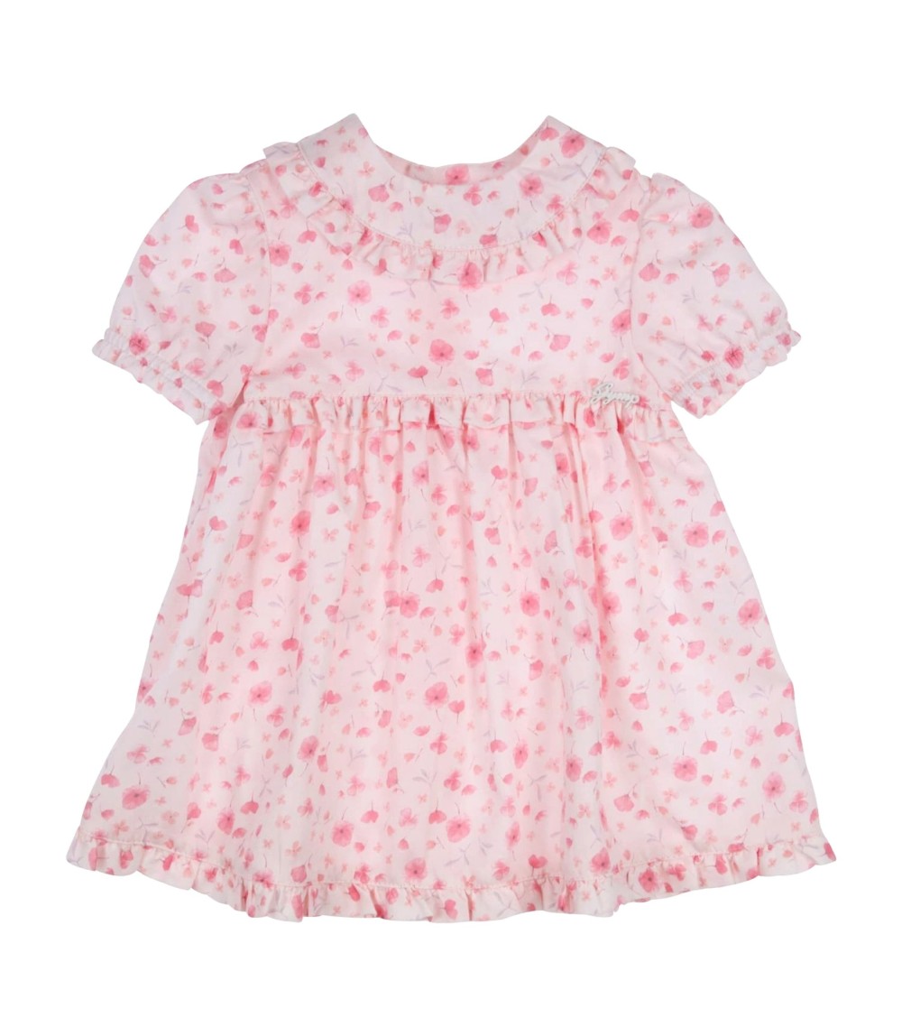 Kleid kurzarm Blumen Rüschen