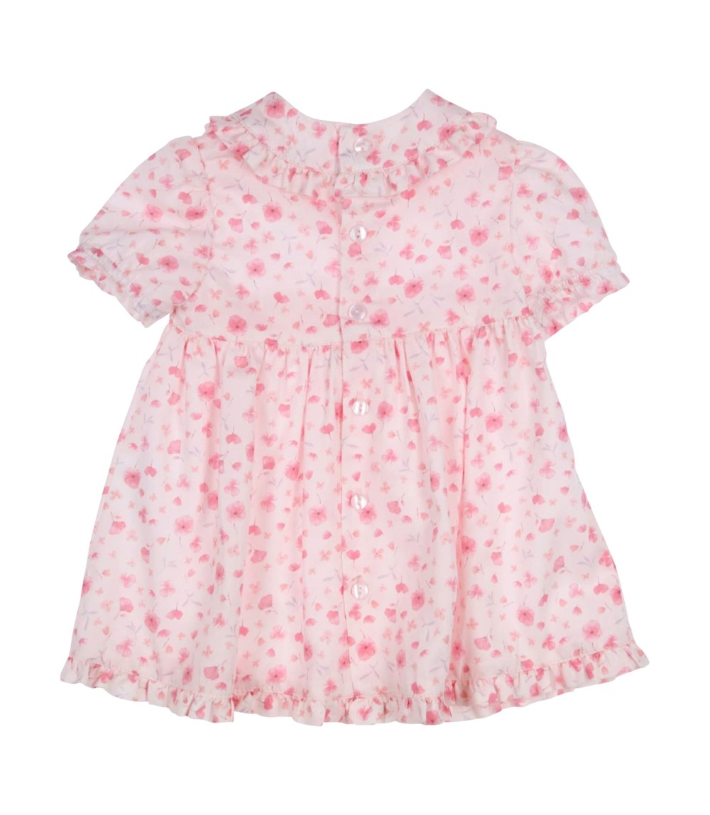 Kleid kurzarm Blumen Rüschen