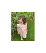 Kleid kurzarm Blumen Rüschen