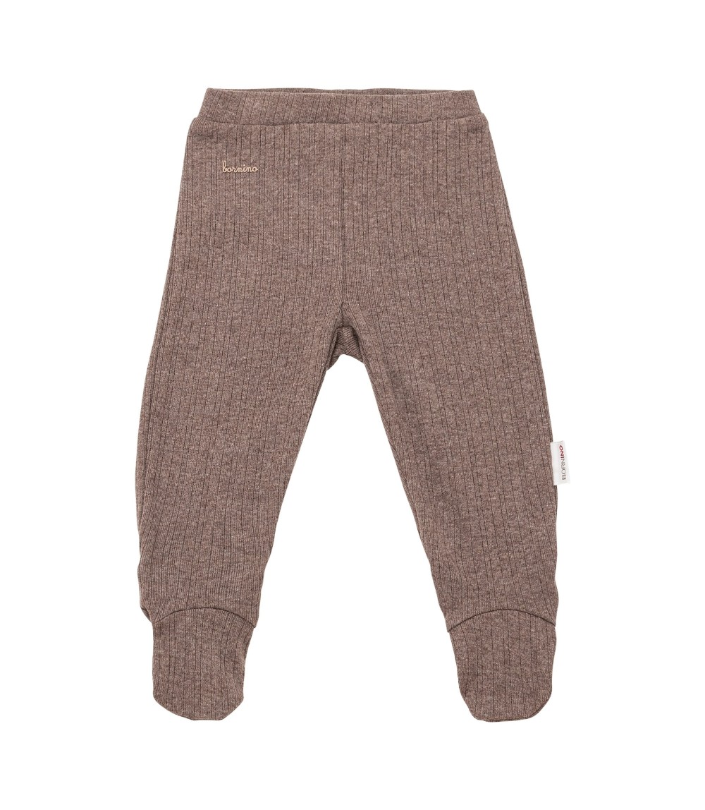 Hose mit Fuß Rippqualität