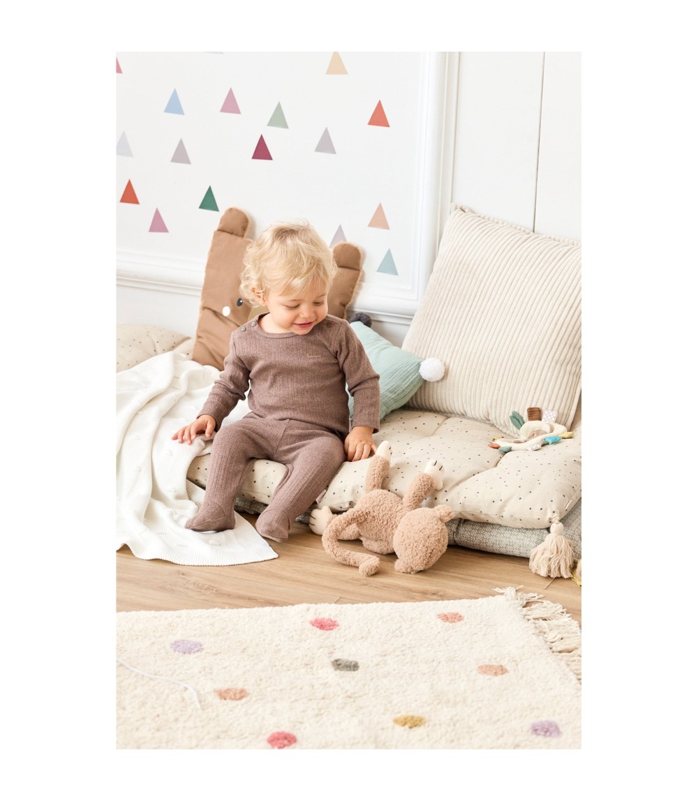 Hose mit Fuß Rippqualität