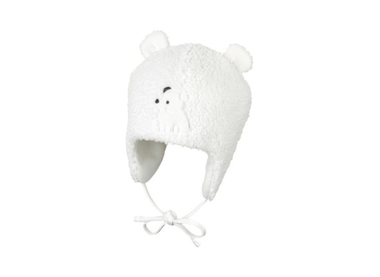 Plüschmütze mit Ohren Eisbär