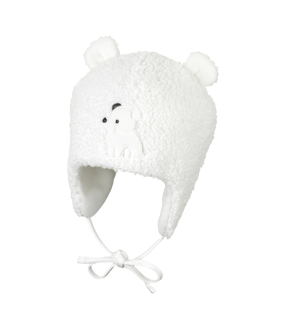 Plüschmütze mit Ohren Eisbär