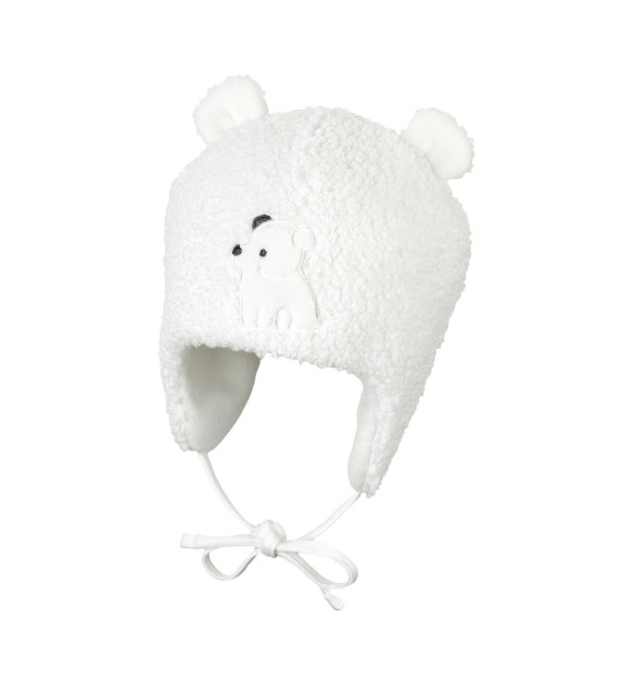 Plüschmütze mit Ohren Eisbär