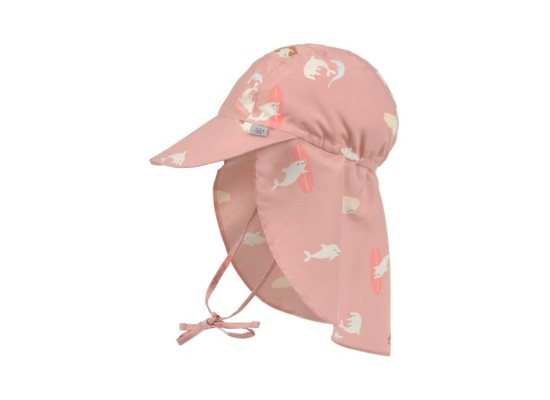 Schirmmütze mit Nacken- und UV-Schutz Delfine