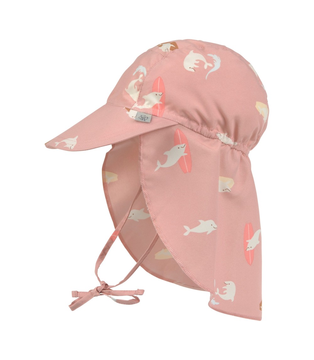 Schirmmütze mit Nacken- und UV-Schutz Delfine