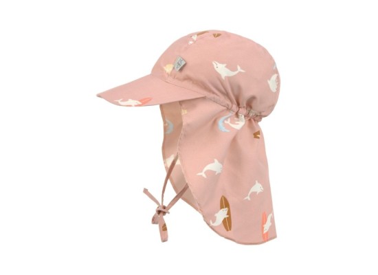 Schirmmütze mit Nacken- und UV-Schutz Delfine