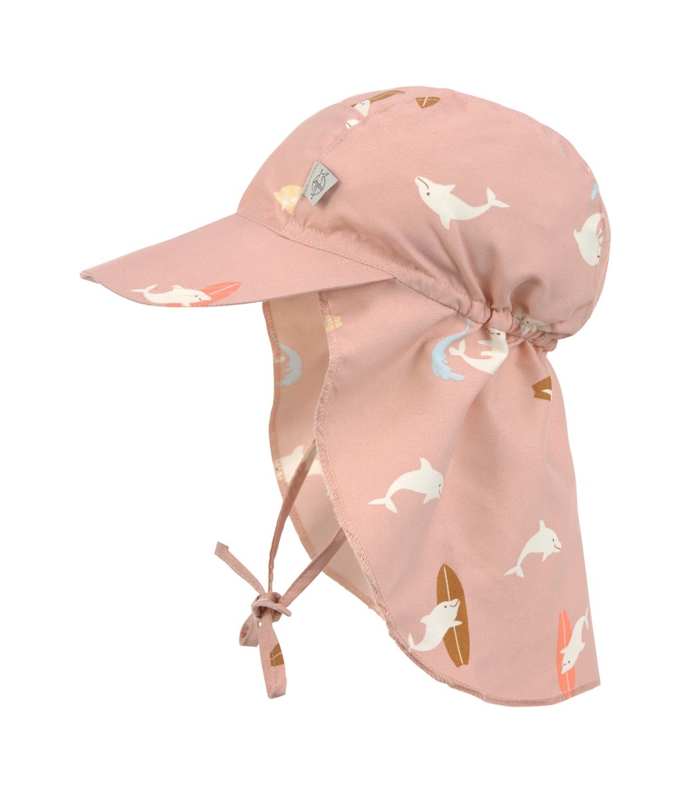 Schirmmütze mit Nacken- und UV-Schutz Delfine