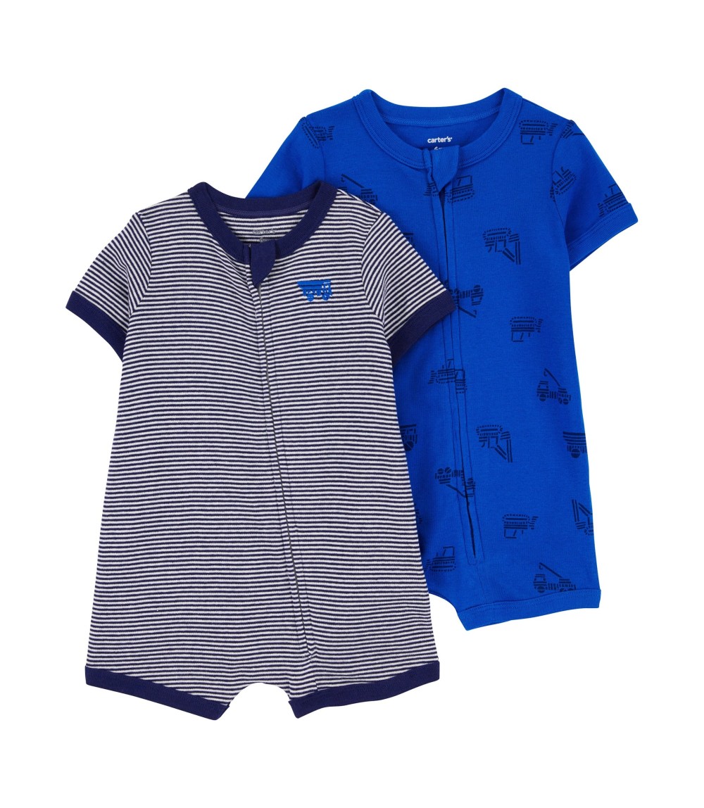 2er-Pack Spieler Frottee Ringel Fahrzeuge