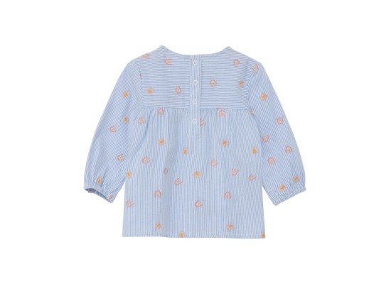 Bluse langarm Regenbögen Ringel