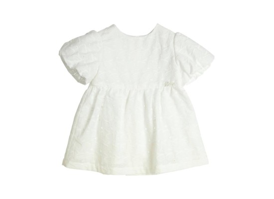 Kleid kurzarm Apfel Lochstickerei