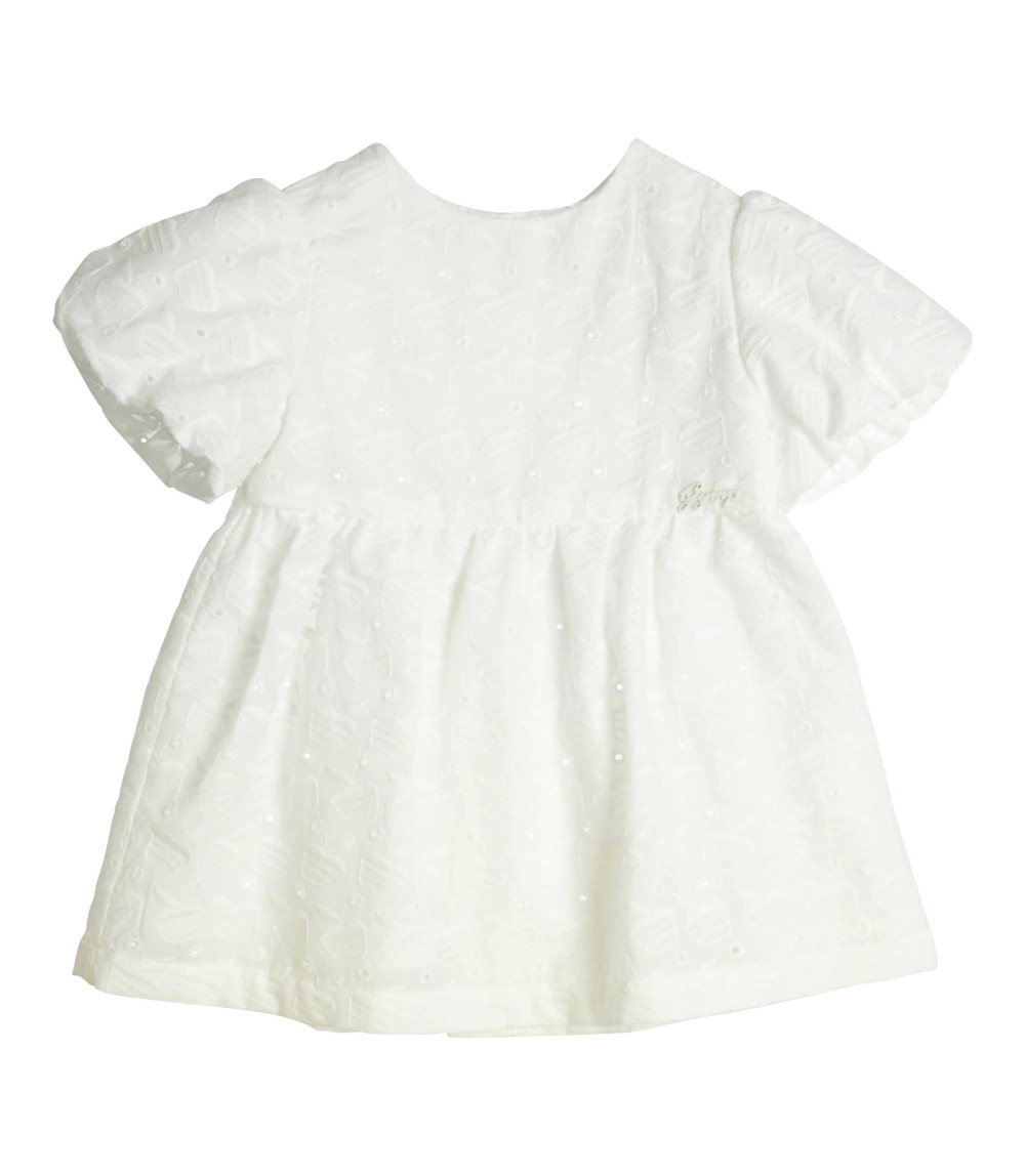 Kleid kurzarm Apfel Lochstickerei