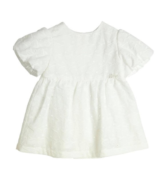 Kleid kurzarm Apfel Lochstickerei