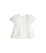 Kleid kurzarm Apfel Lochstickerei