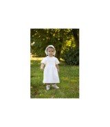 Kleid kurzarm Apfel Lochstickerei