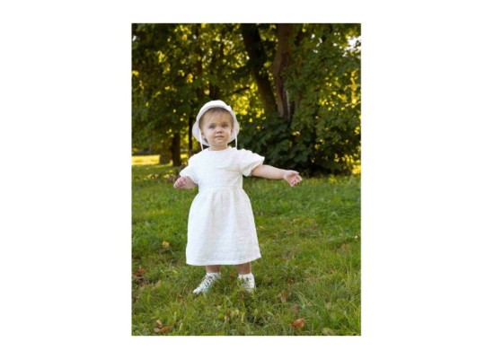 Kleid kurzarm Apfel Lochstickerei