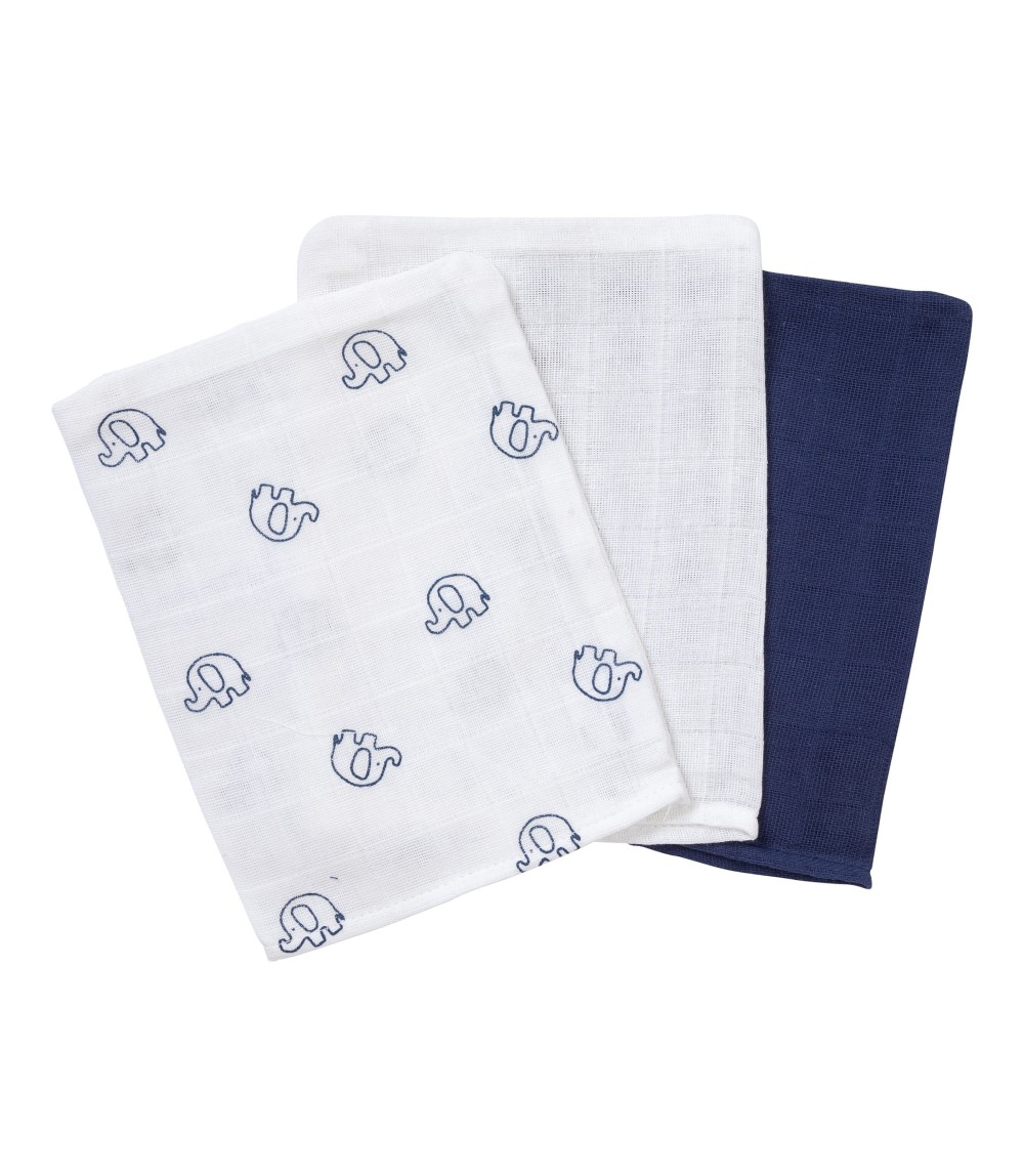 3er-Pack Mullwaschlappen 15x20 cm