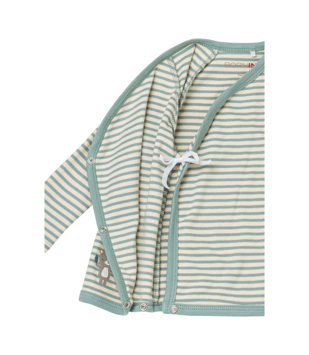 Wickelshirt langarm Ringel Bären