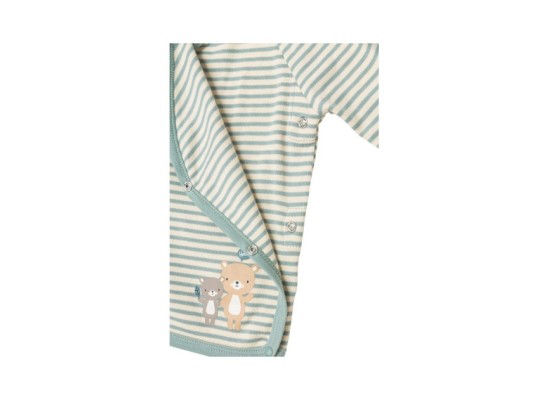 Wickelshirt langarm Ringel Bären