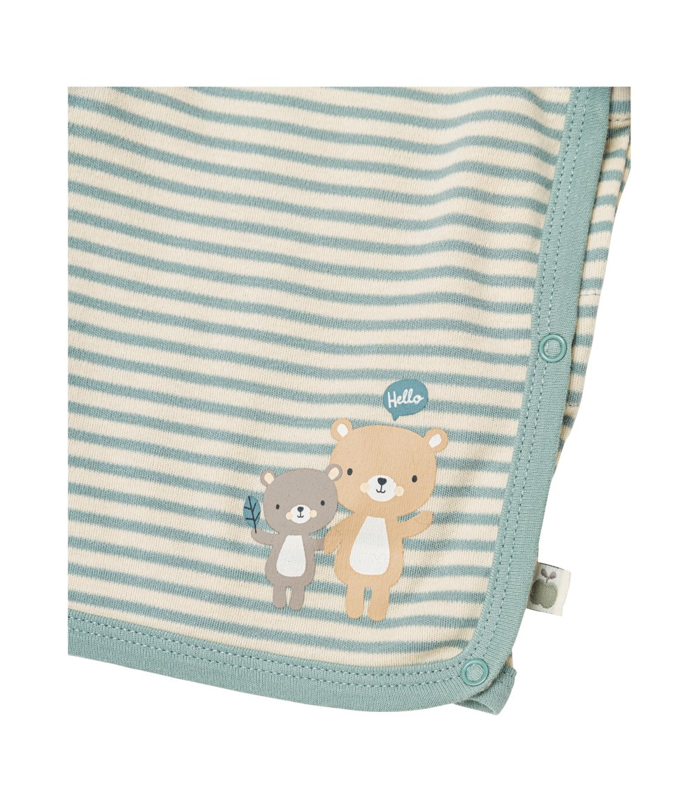 Wickelshirt langarm Ringel Bären