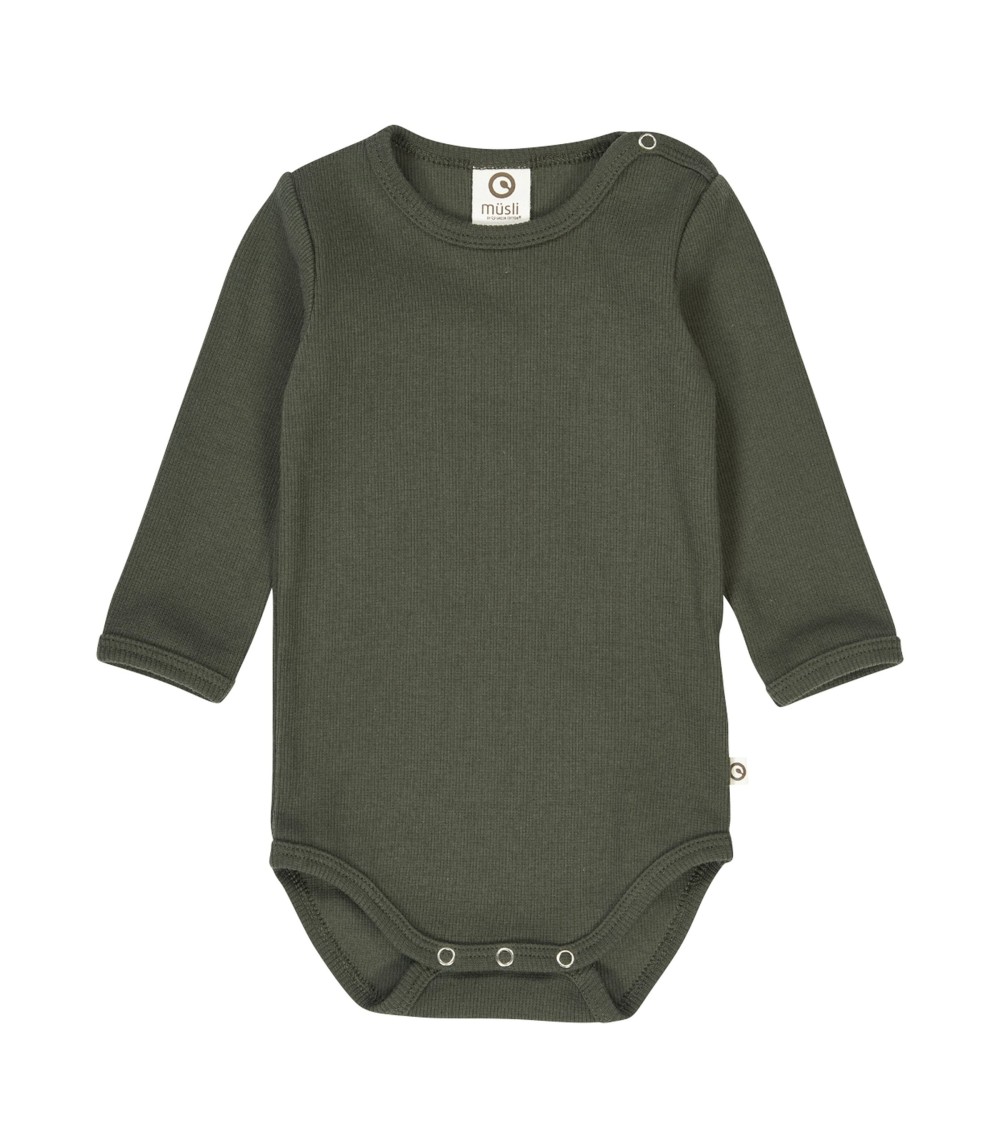 Body langarm Rippqualität