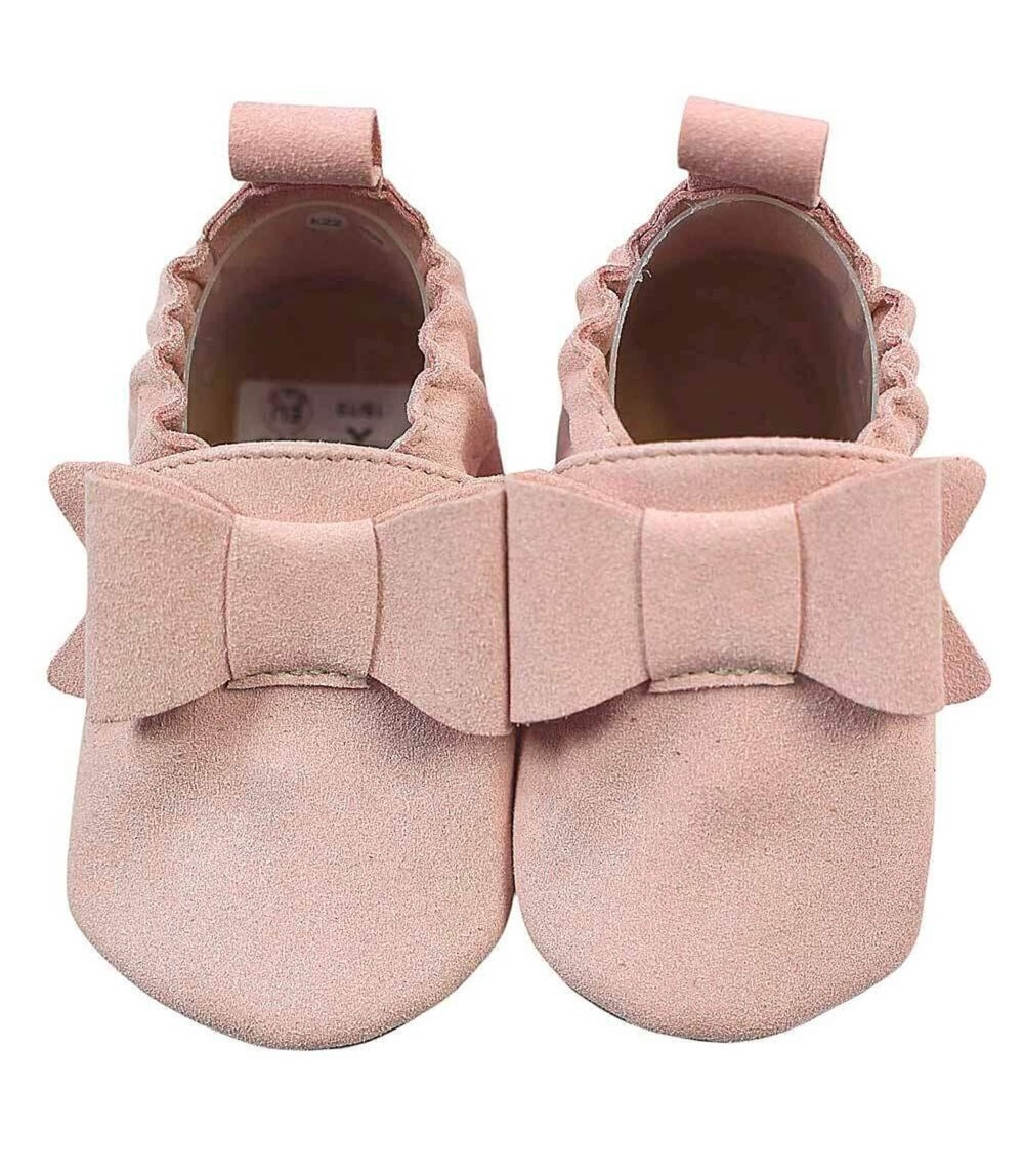 Kinderschuhe RecyStep Schleife altrosa