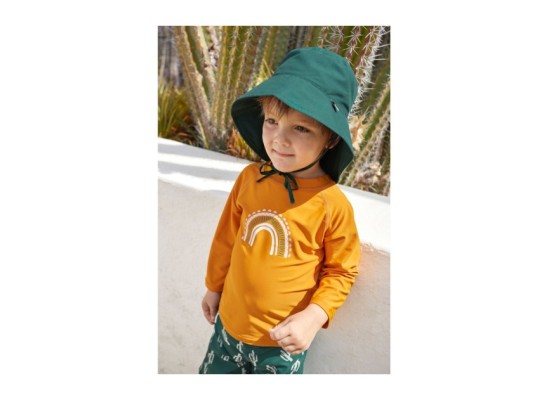 Badeshirt langarm mit UV-Schutz Regenbogen