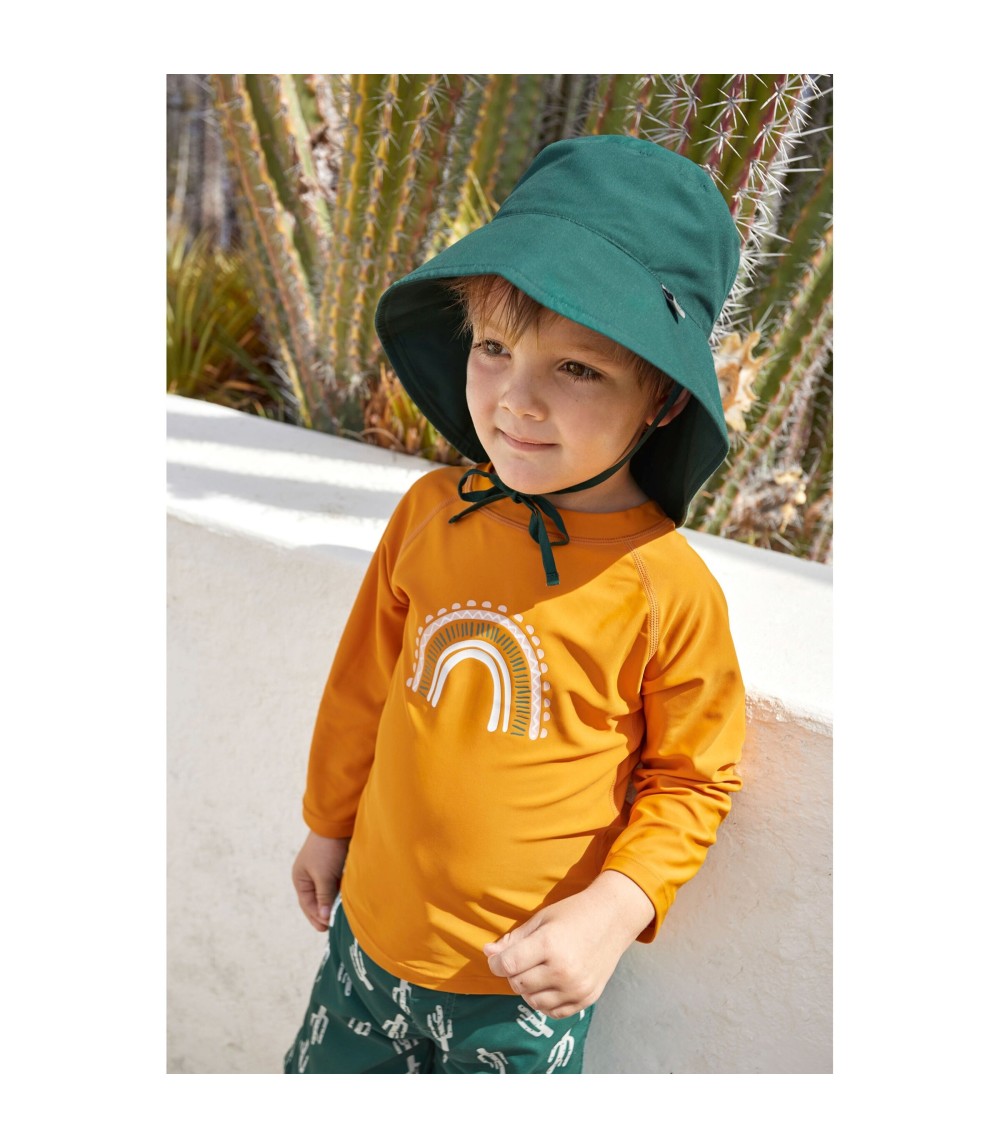Badeshirt langarm mit UV-Schutz Regenbogen