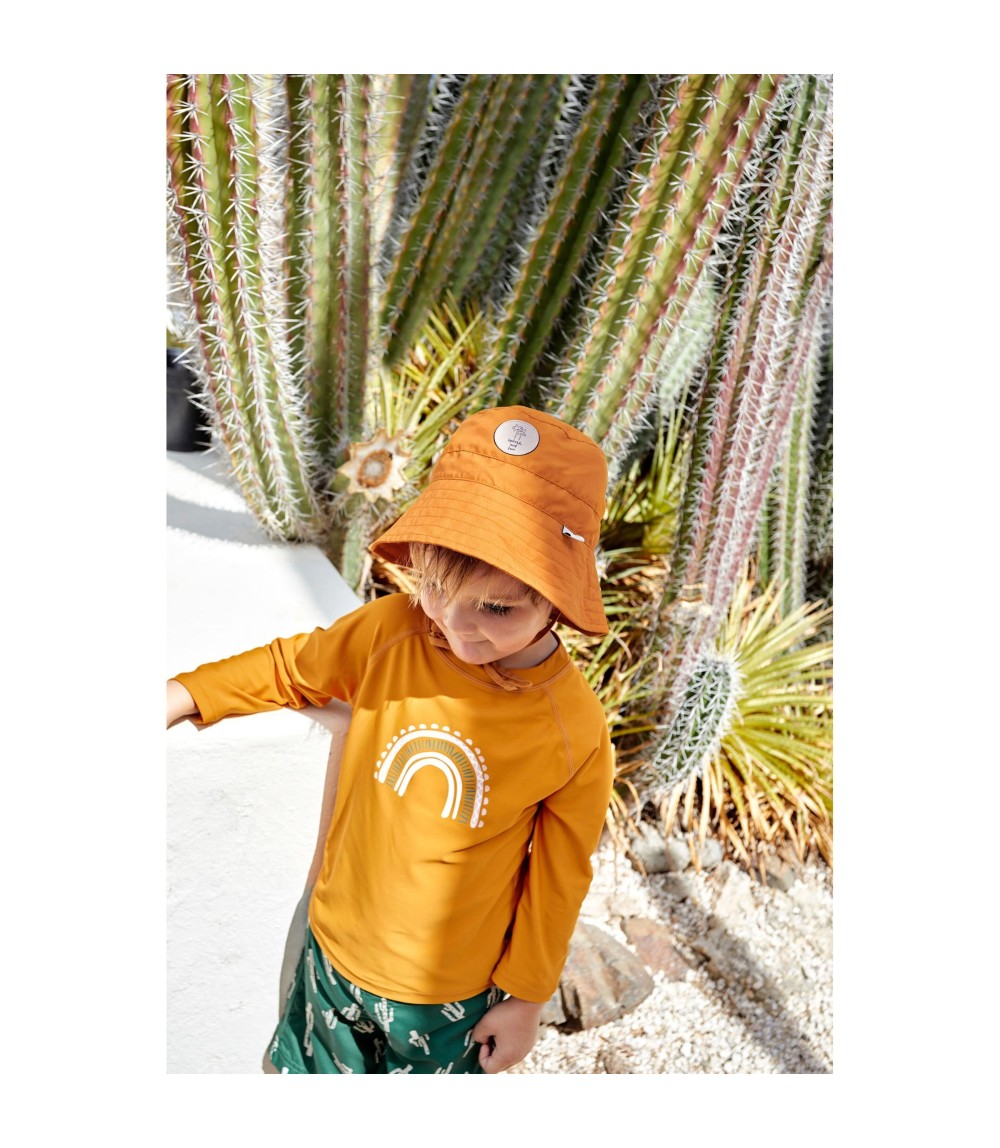 Badeshirt langarm mit UV-Schutz Regenbogen