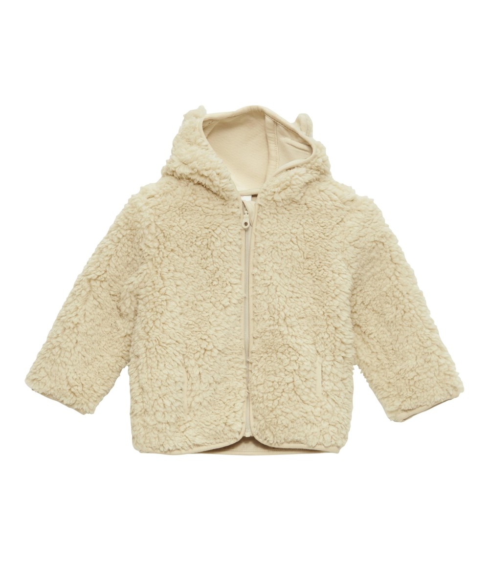 Plüschjacke Kapuze mit Ohren