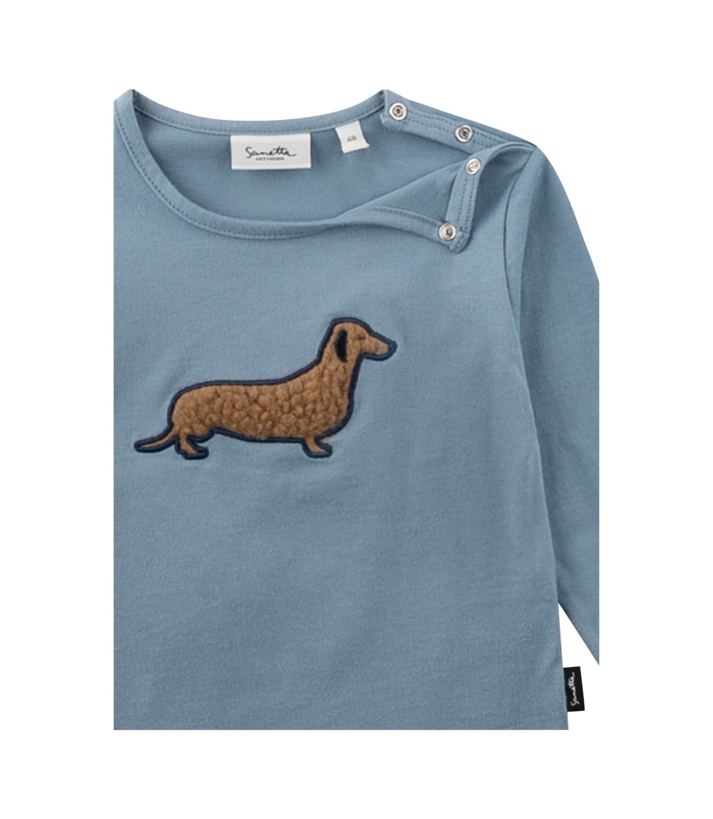 Shirt langarm Plüsch-Dackel