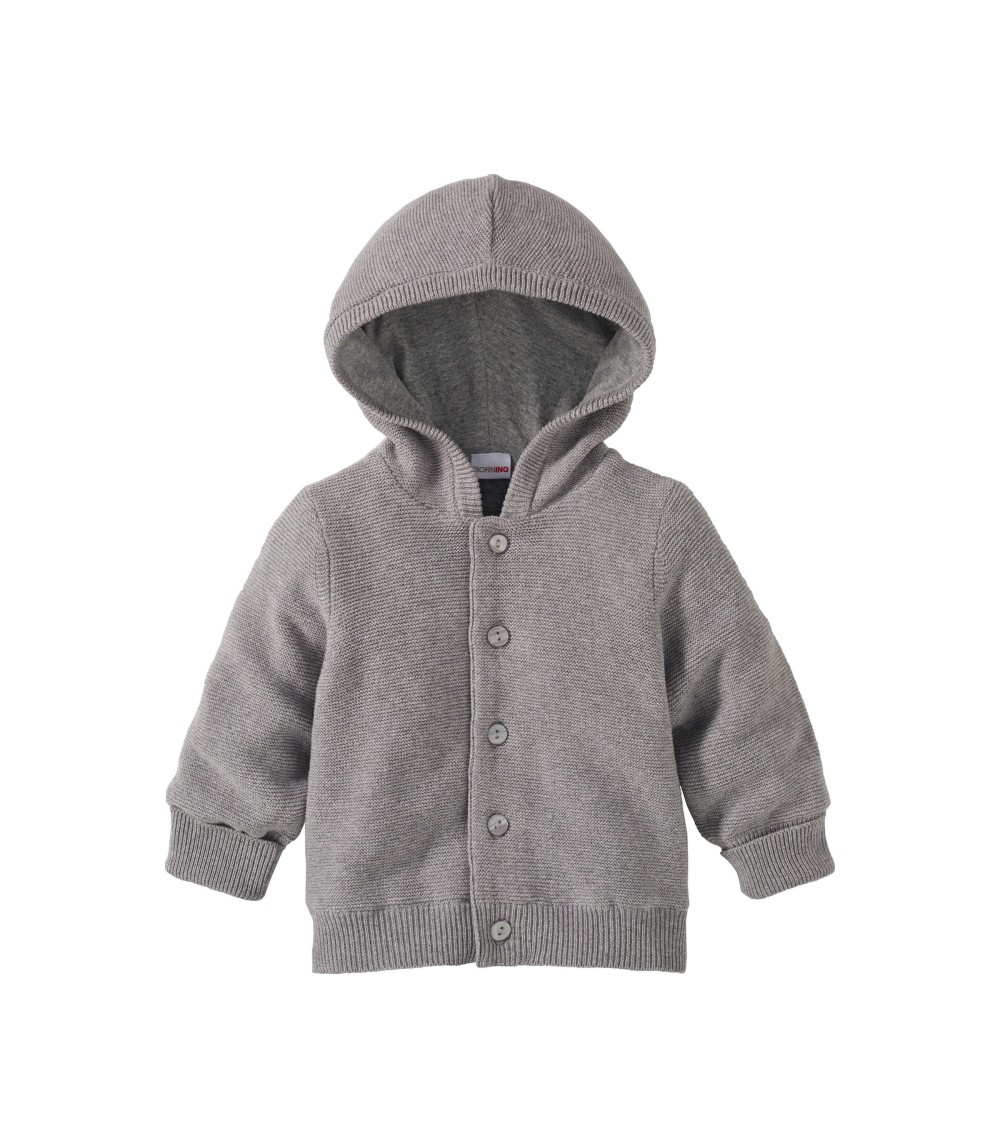 Strickjacke mit Kapuze