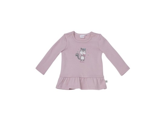 Shirt langarm Volant Eichhörnchen