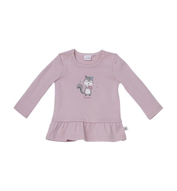 Shirt langarm Volant Eichhörnchen