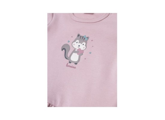 Shirt langarm Volant Eichhörnchen