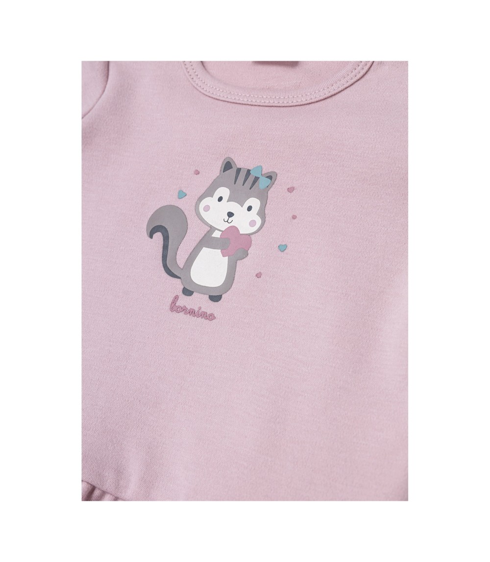 Shirt langarm Volant Eichhörnchen