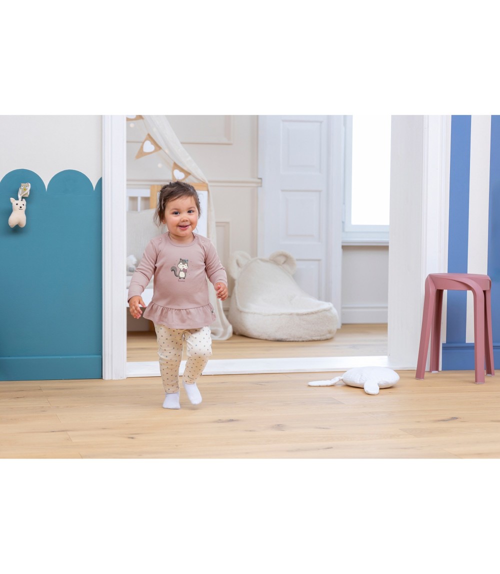 Shirt langarm Volant Eichhörnchen