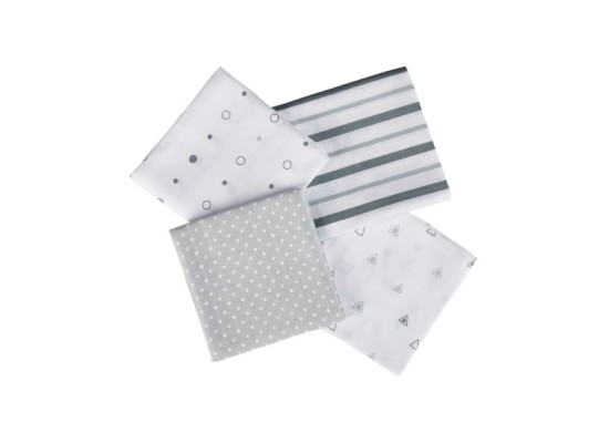 4er-Pack Mullwindeln 80x80 cm