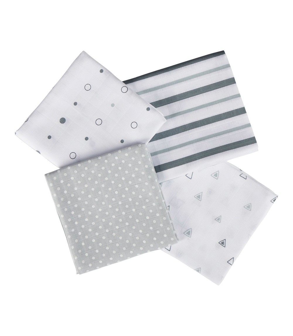 4er-Pack Mullwindeln 80x80 cm