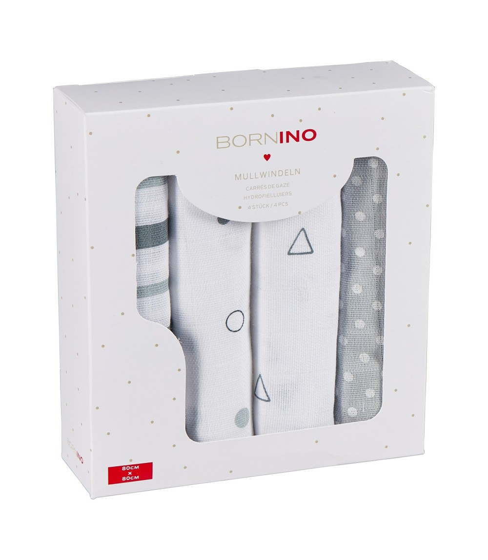 4er-Pack Mullwindeln 80x80 cm