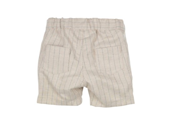 Shorts mit Leinenanteil Nadelstreifen