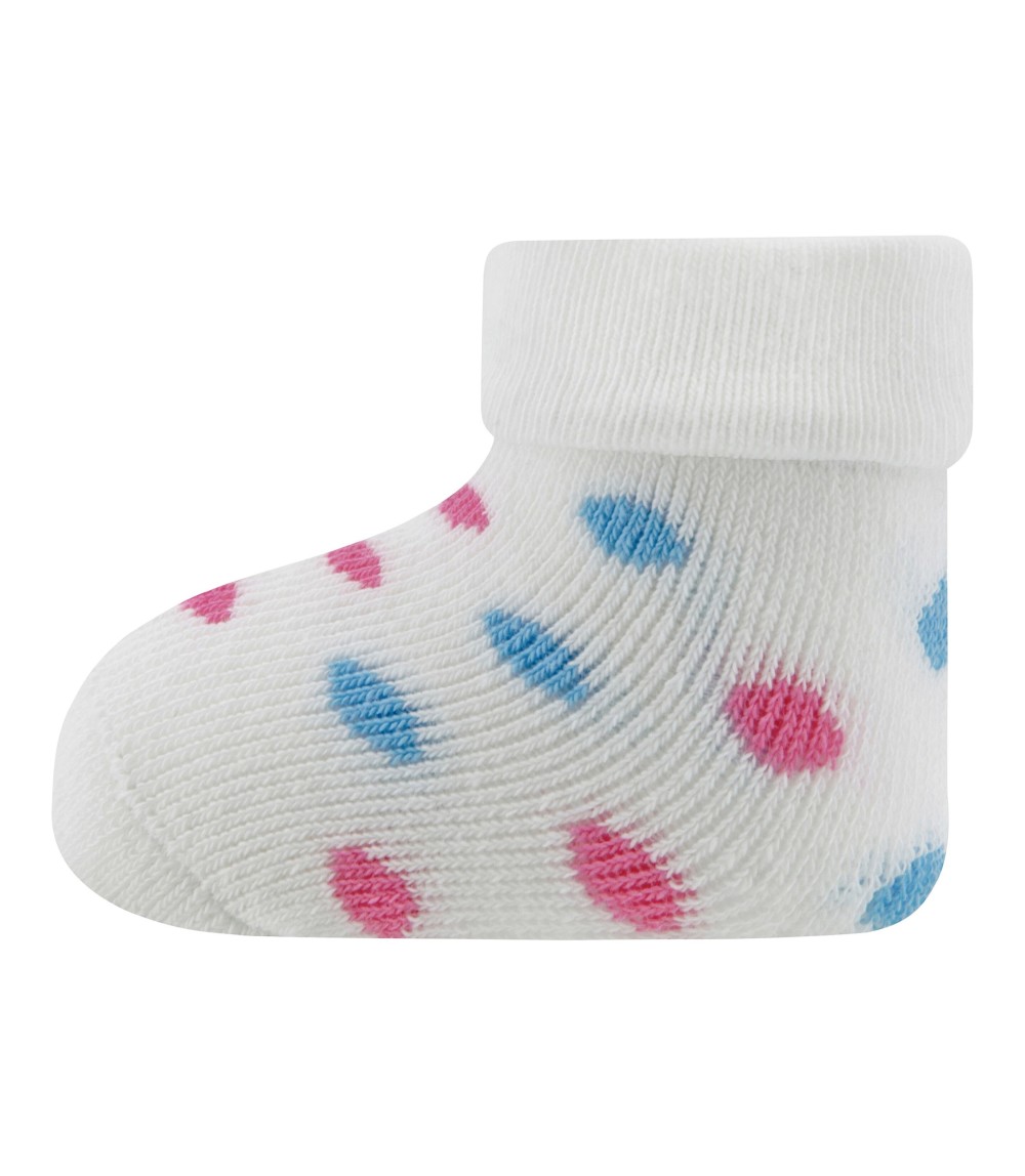 3er-Pack Erstlingssocken Punkte Ringel