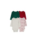 4er-Pack Bodys langarm Weihnachten