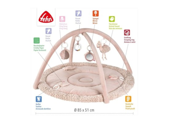 Spielbogen mit 3-D-Activity-Decke Flamingo