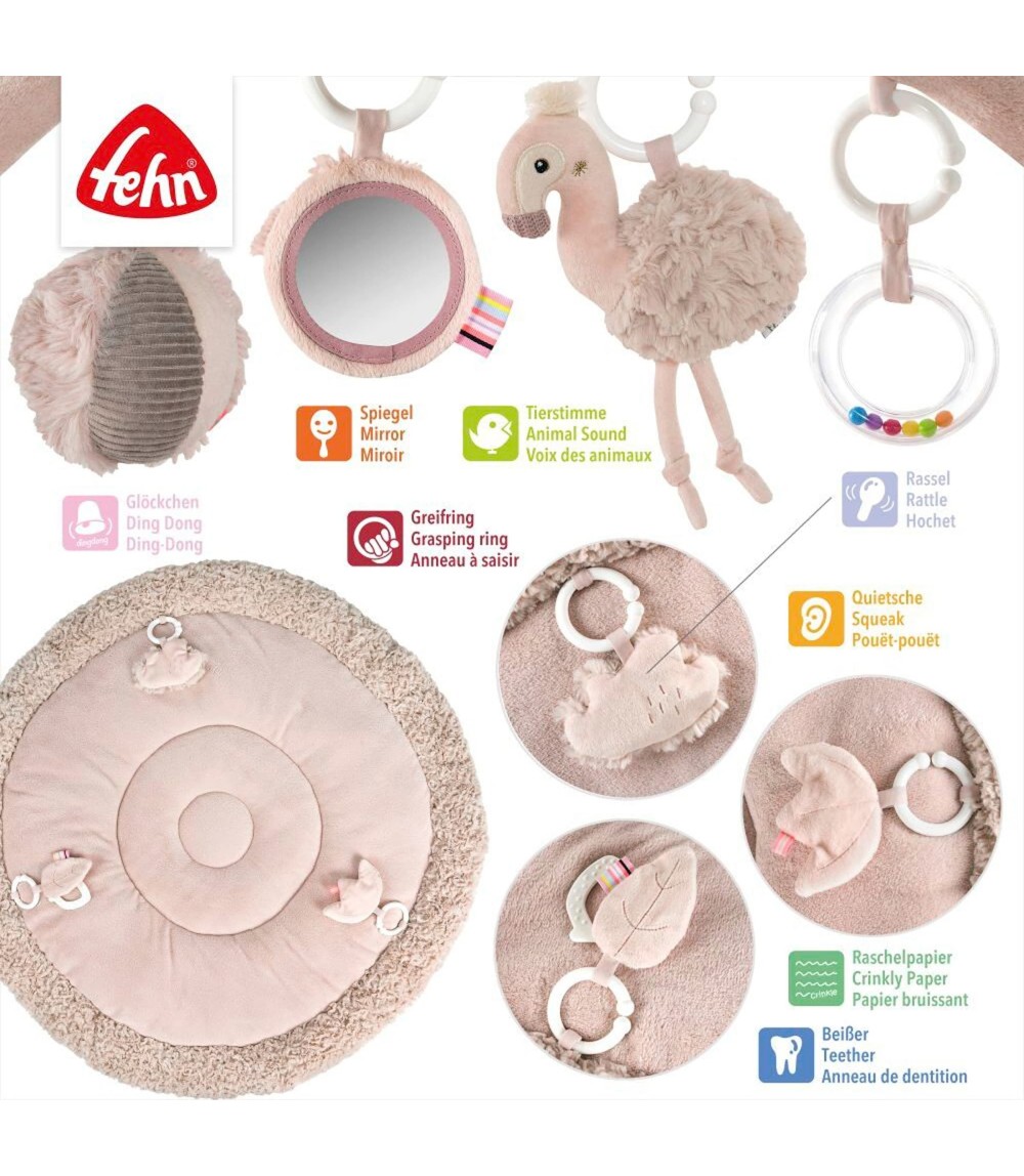 Spielbogen mit 3-D-Activity-Decke Flamingo