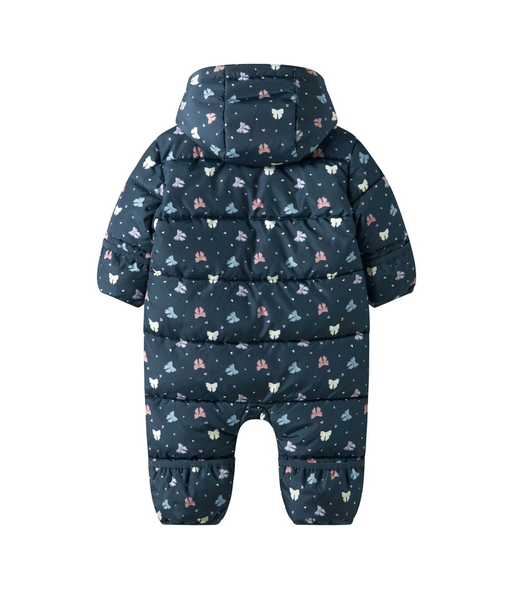 Steppoverall mit Kapuze Schleifen